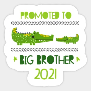 Promoted to Big brother crocodile announcing pregnancy 2021 Sticker